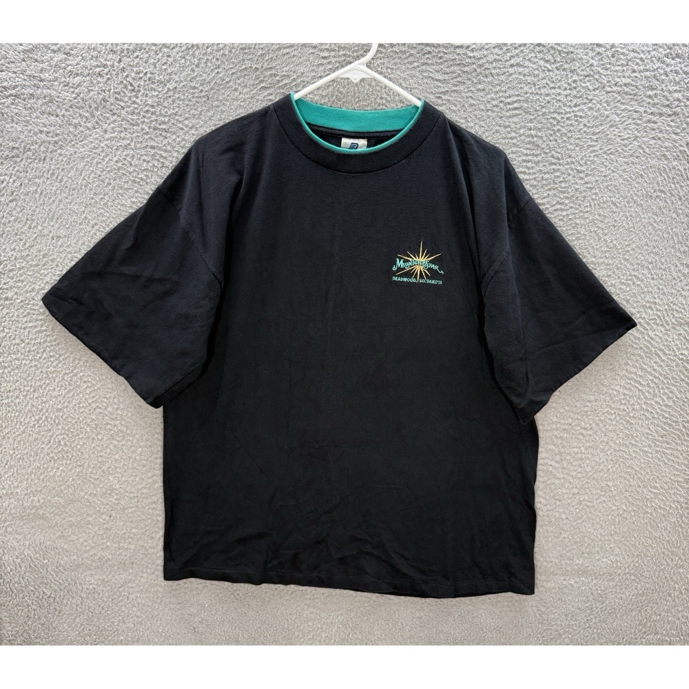 Vintage Belton Shirt Adult XL Black Single Stitch Deadwood South Dakota 90s USA